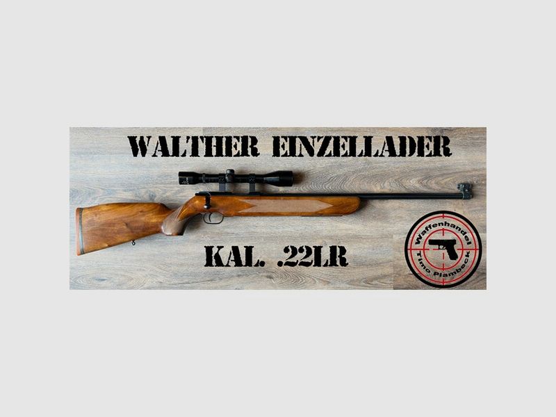 Sammlerwaffe   KK-Einzellader-Büchse   Walther   im Kaliber .22lr