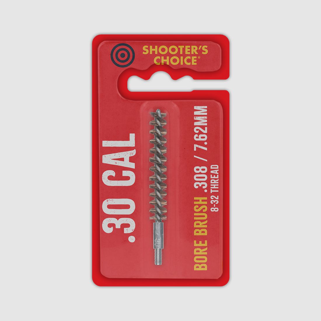 Spazzola per canna Shooter’s Choice .30 / 7,62 mm in bronzo fosforoso 3" - 8-32 (SHF-330-3B)