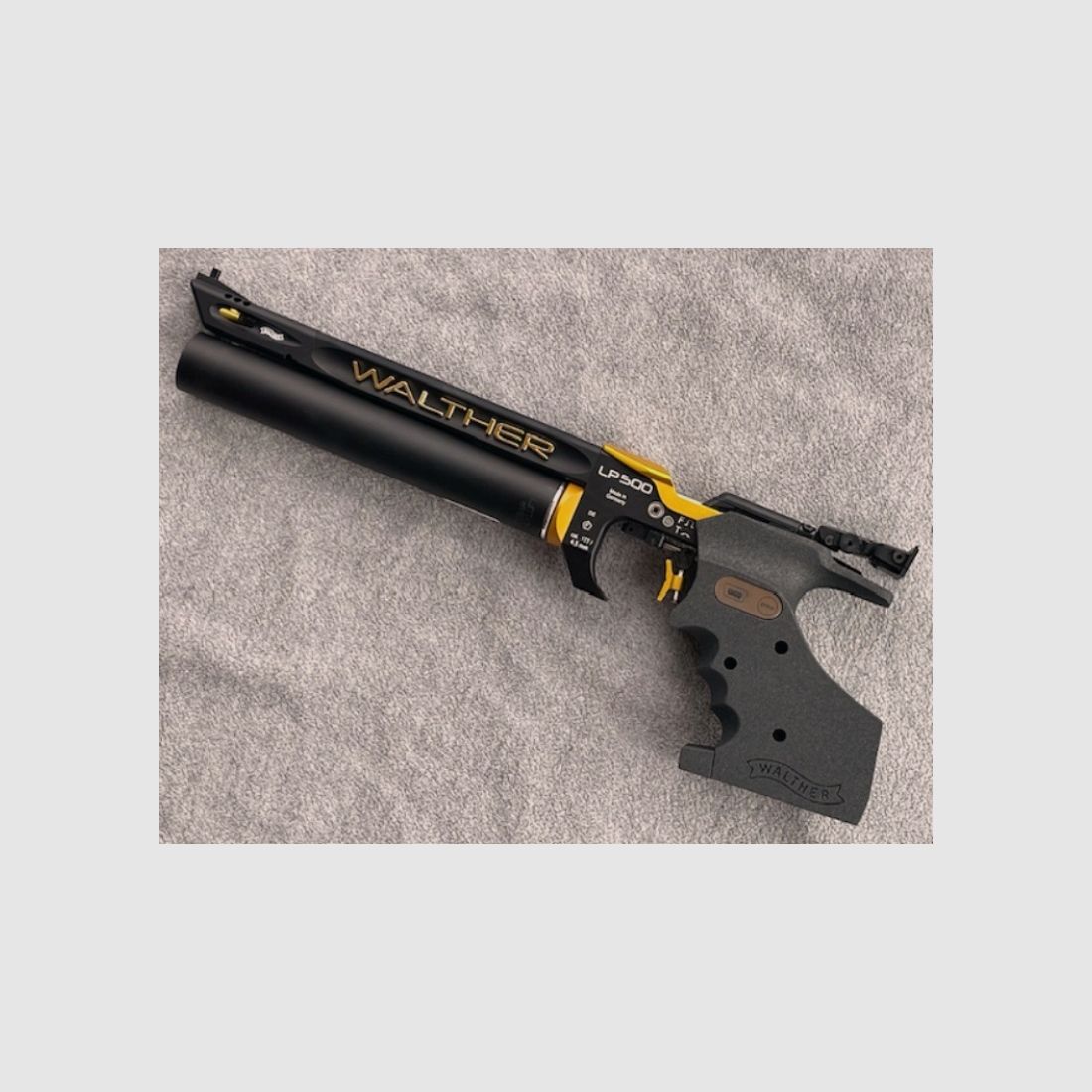 WALTHER LP500-M "DESIGN GOLD" - "MEISTERMANUFAKTUR" - "MECHANICZNY SPUST