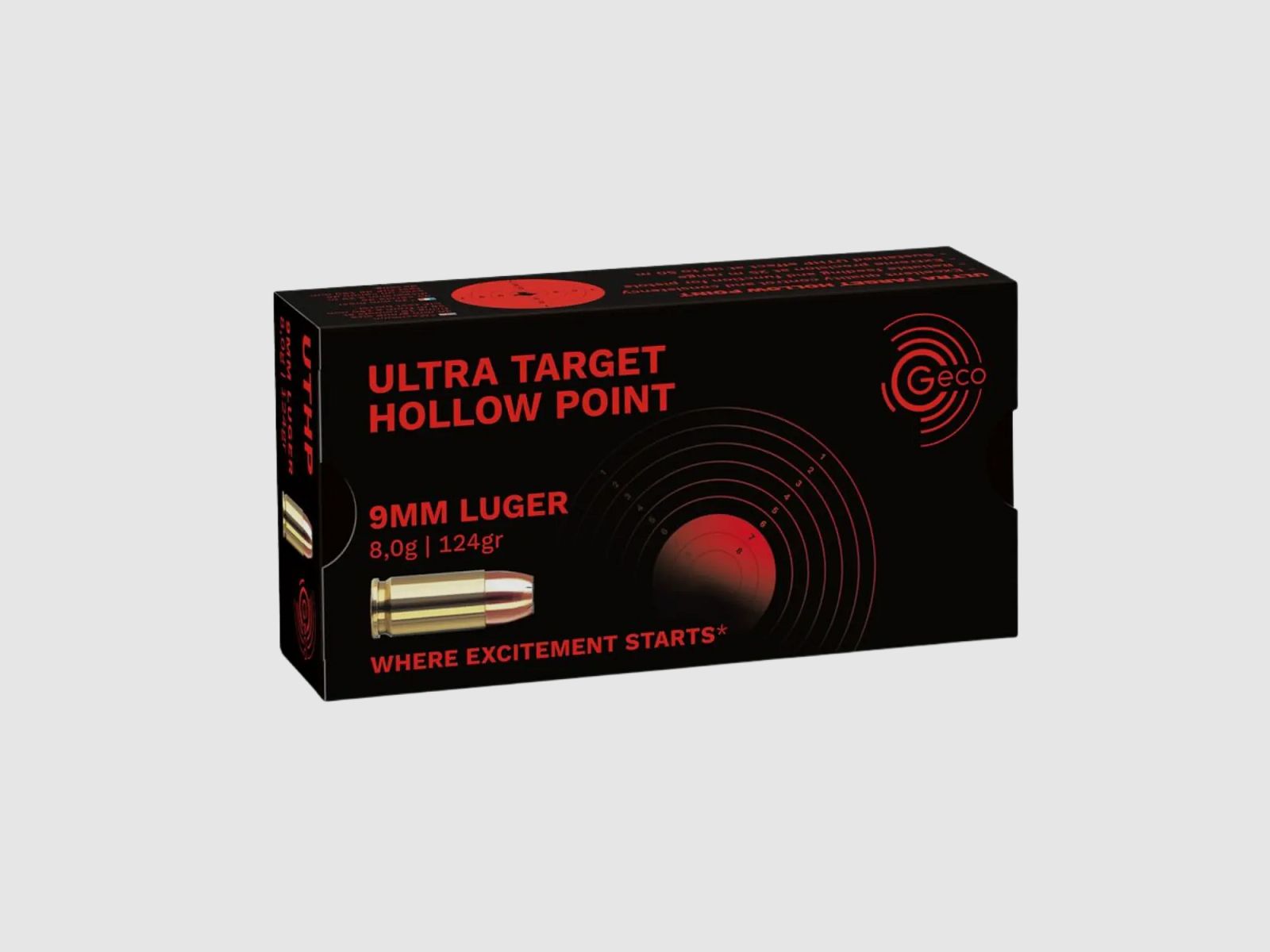 Geco 9mm Luger UTHP 8,0g 50 coups