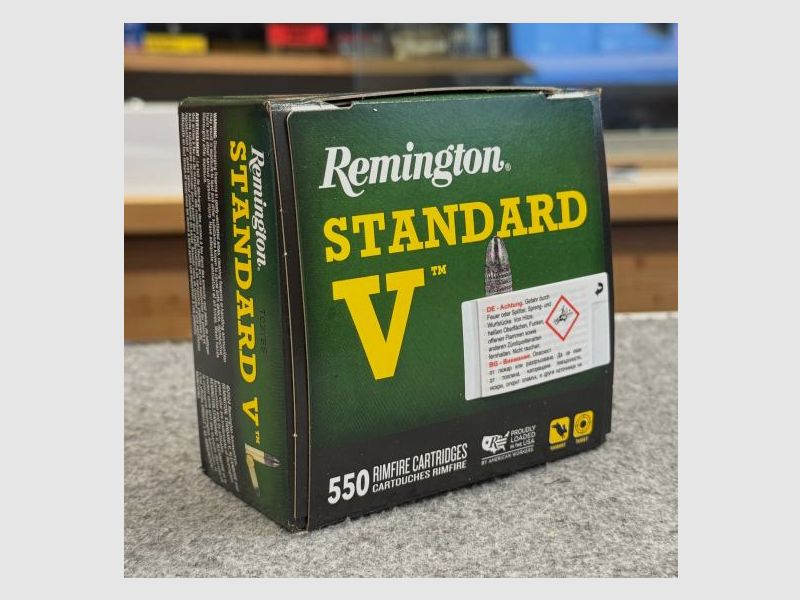 Remington .22 lfB. blei Rundkopf Standard Kleinkalibermunition V 38grs. - 550 Stk.