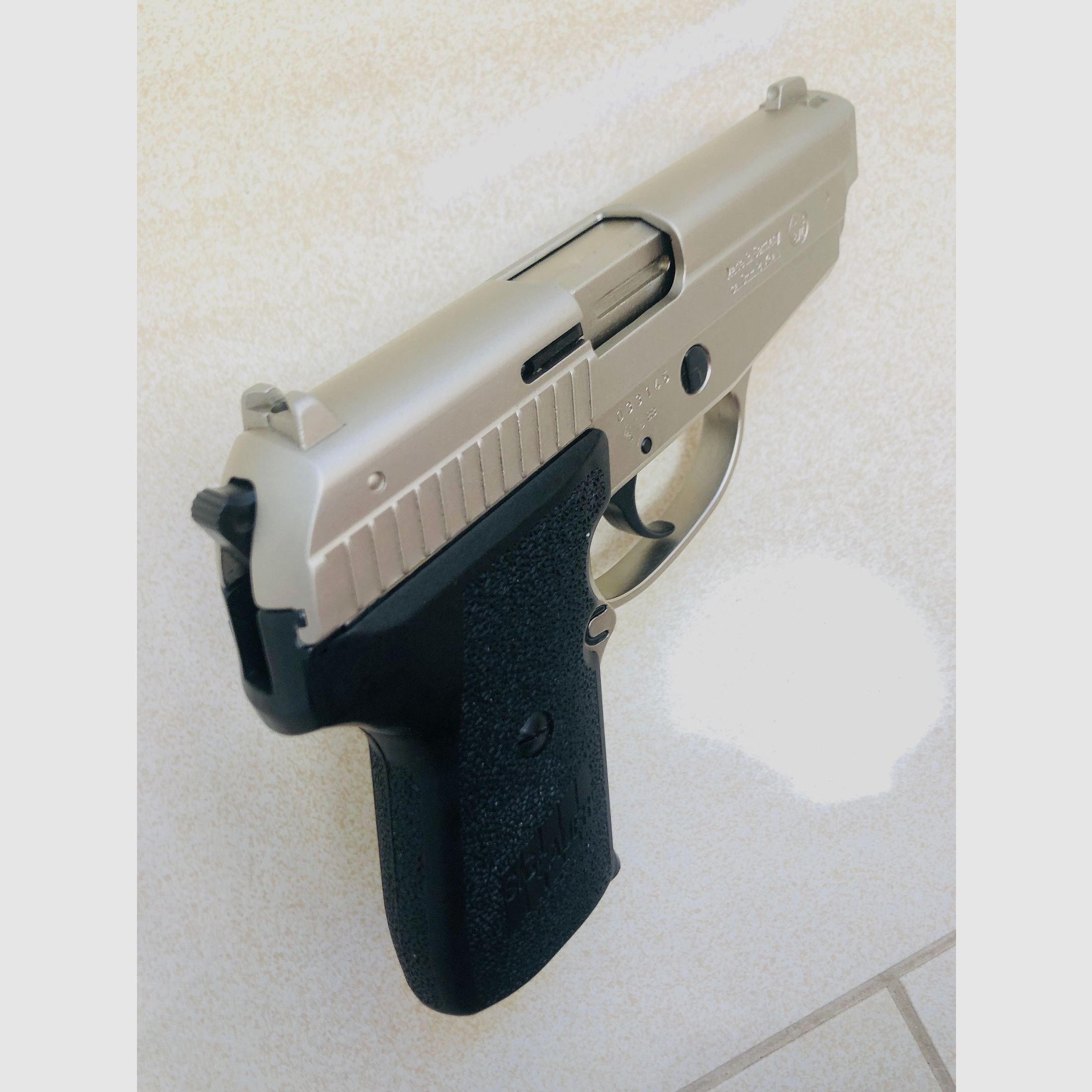 ••• SIG SAUER P239 pistola a salve / Nickel / accessori / confezione originale / PTB 874 •••