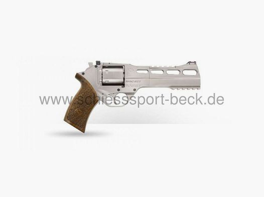 Chiappa Rhino Revolver 60DS (Nickel Plated) 357MAG/6"BBL