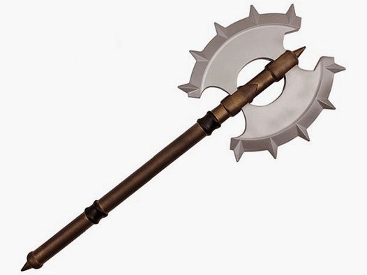 Hache double arme rembourrée LARP