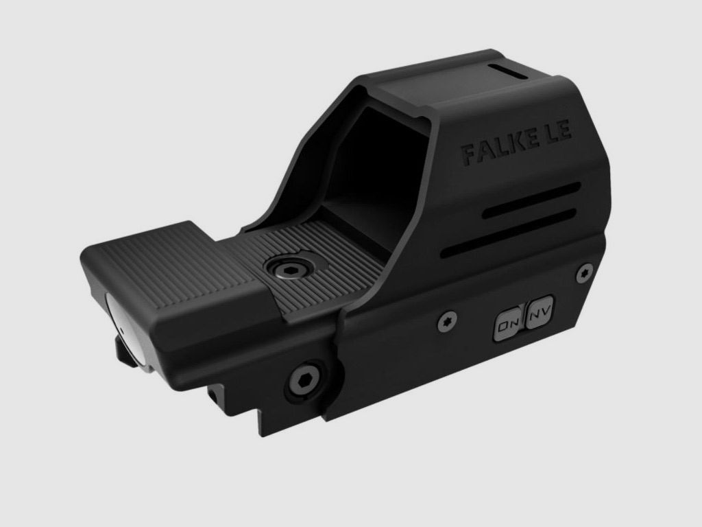 Leuchtpunktvisier Red Dot Falke L.E. - QL Generation II, Law Enforcement, Profi QualitĂ¤t, schussfest, fĂĽr Weaver-, Picatinny-Schiene