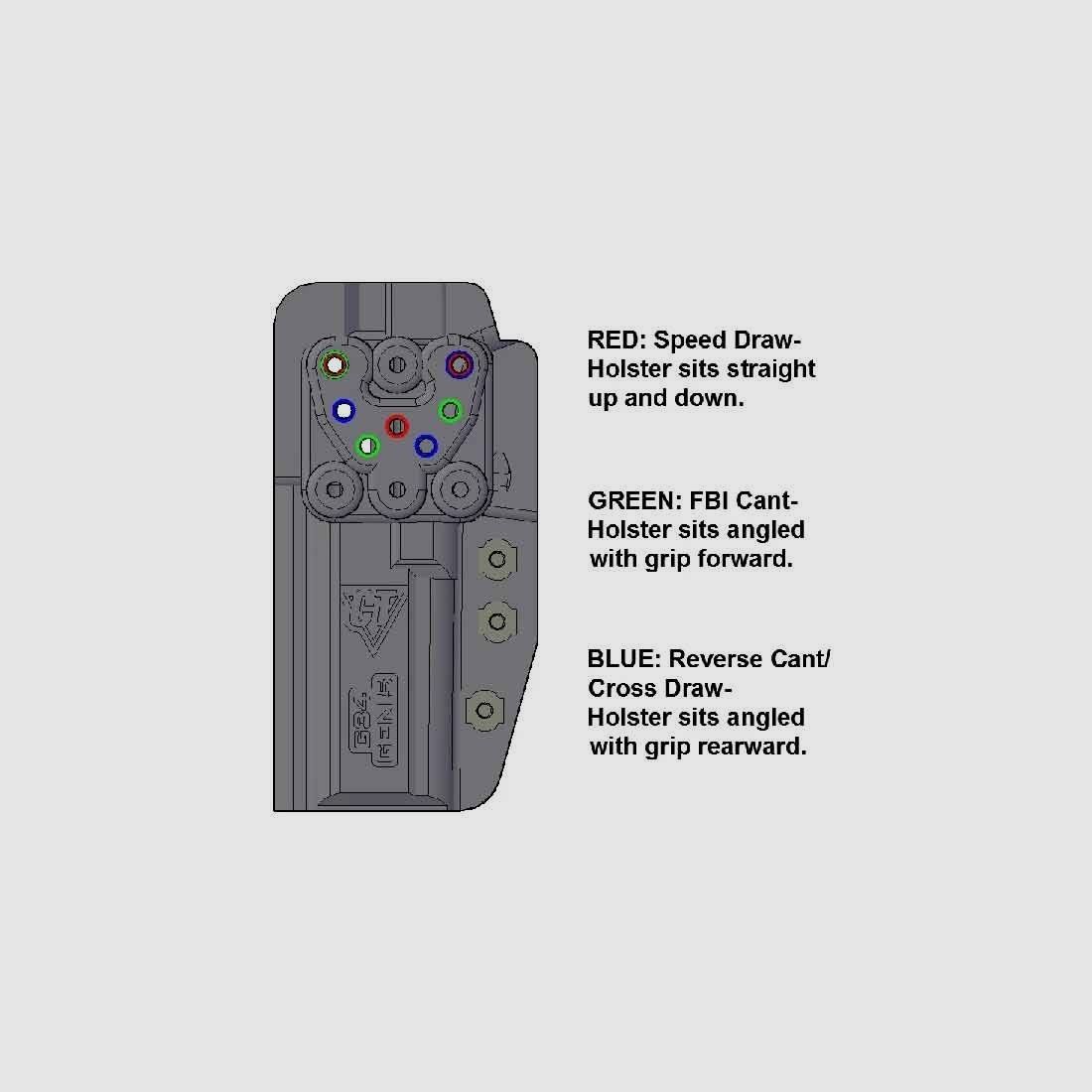 Comp-Tac Kydex Holster INTERNATIONAL Walther PPQ M2 Sport / Q5 Match, 5"-Rechtshänder-Schwarz