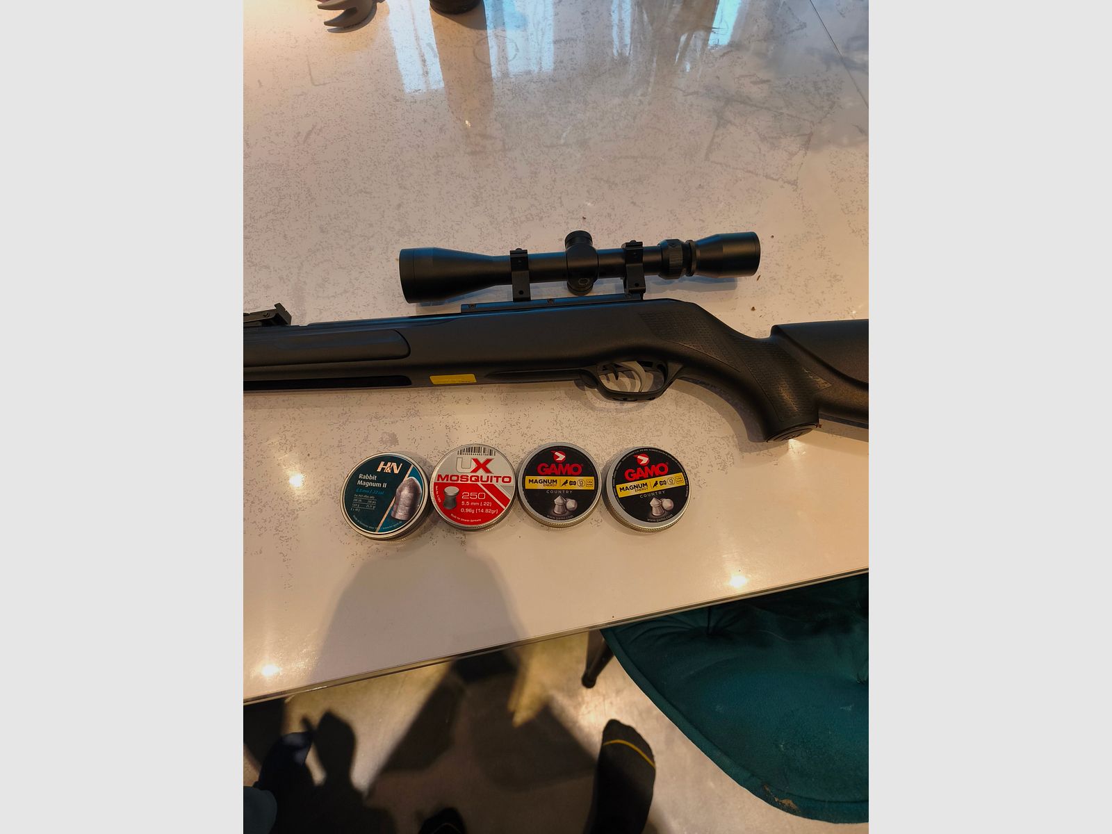 Carabina de aire comprimido calibre 5,5