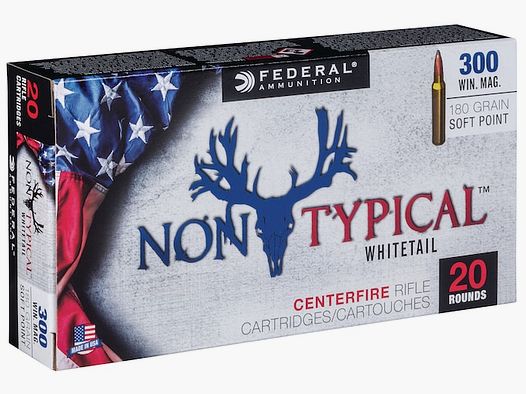 Federal Non-Typical .300 Win. Mag. 180GR JSP 20 cartouches