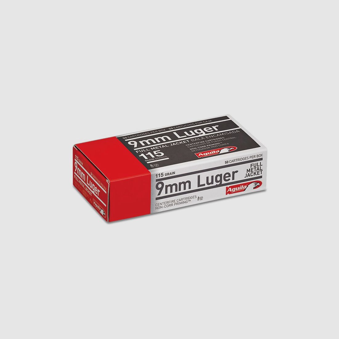 AGUILA CENTERFIRE AMMO 9MM 115GR FMJ 50/1000/110.000