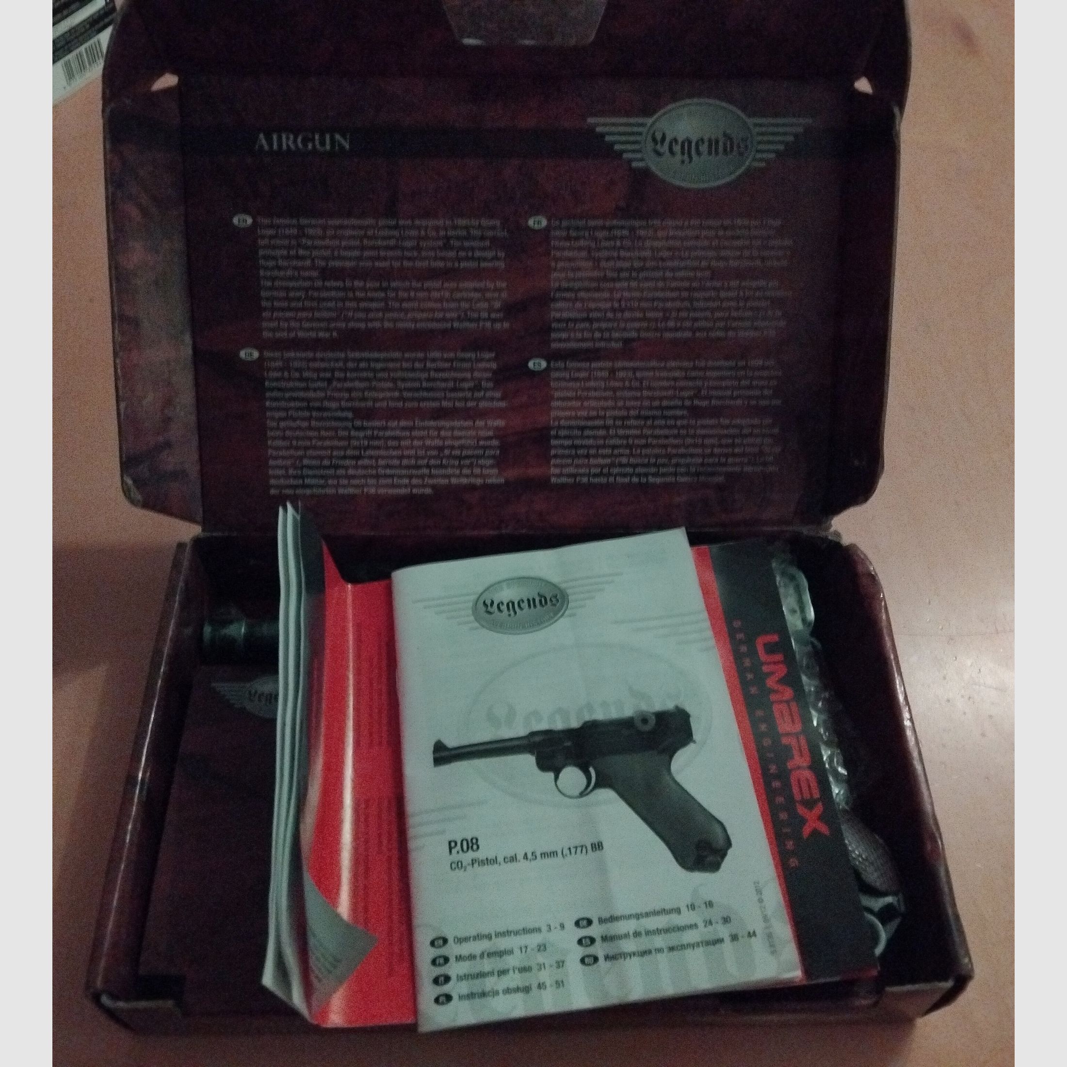 Umarex P08 ( CO2,  4.5mm, Non Blowback)
