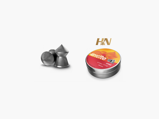 H&N – HAENDLER &NATERMANN Balines H&N Excite Spike cal. 4,50 mm. Lata 400 uds. de 0,56 g.