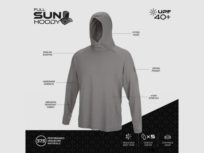 Full Sun Hoody (Battle Ship Grey) - Vertx, afbeelding 3 van 5