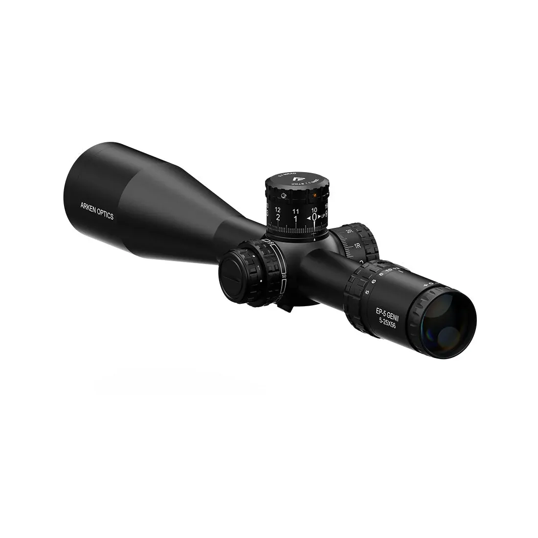 Arken Optics EP-5 Gen2 5-25×56 FFP TOR MIL visor, imagen 2 de 8