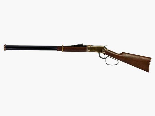 Deko Westerngewehr Kolser Winchester Mod. 92 Carbine Long Range USA 1892 realistisches Repetieren mit HĂĽlsenauswurf LĂ¤nge 108 cm messing