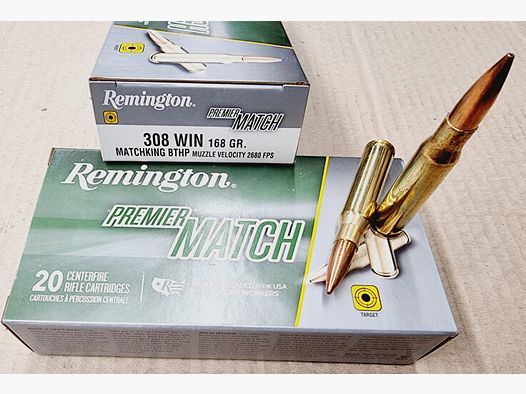 .308/168grs Remington HPBT Premier Match 20 stk.