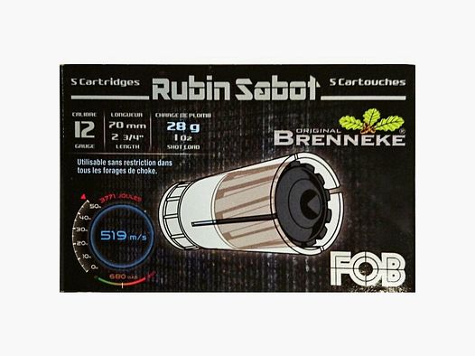 Patronen FOB Robin Sabot 70 - Kal.12/70