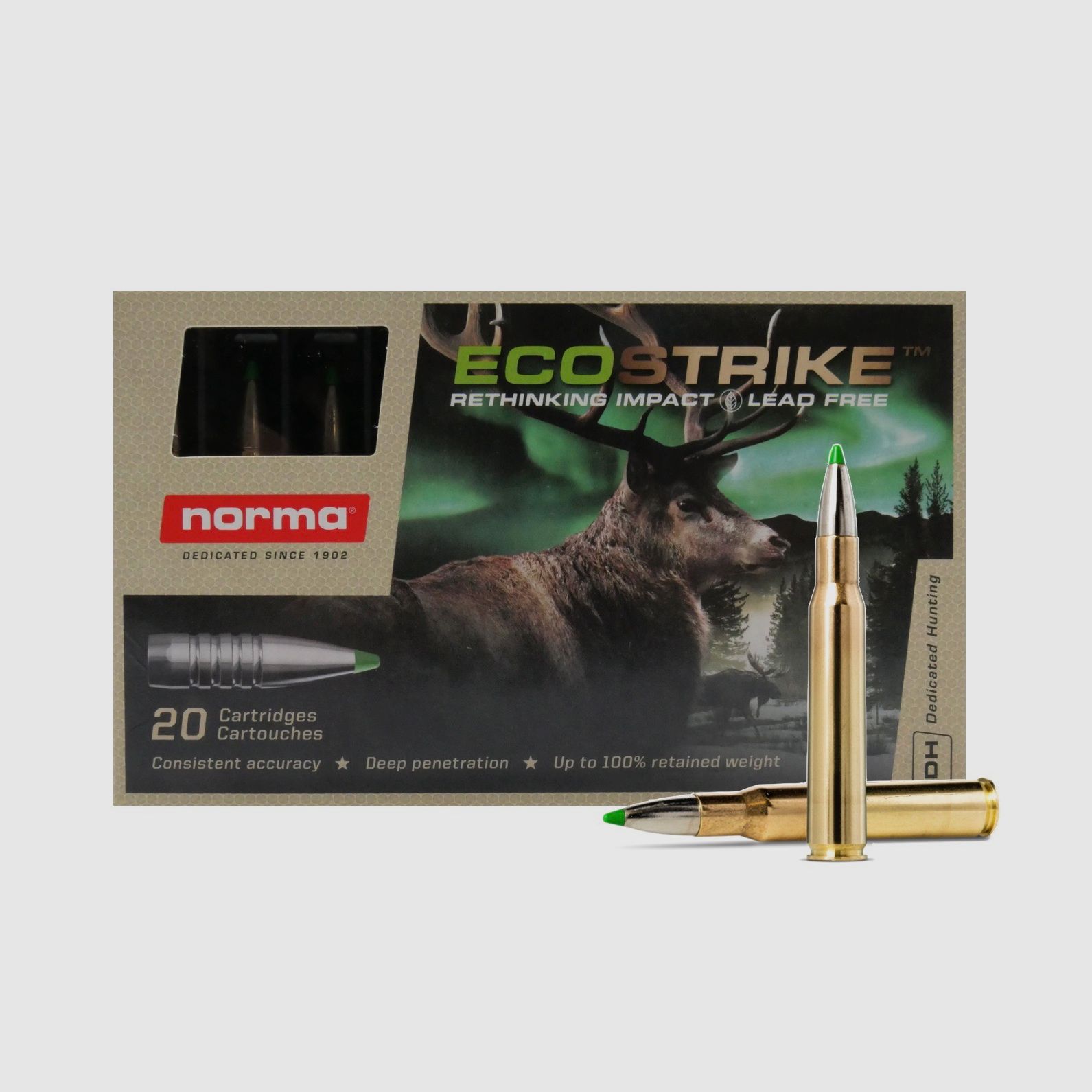 Norma Ecostrike .30-06 Spring 9,7g 150 gr loodvrij geweermunitie