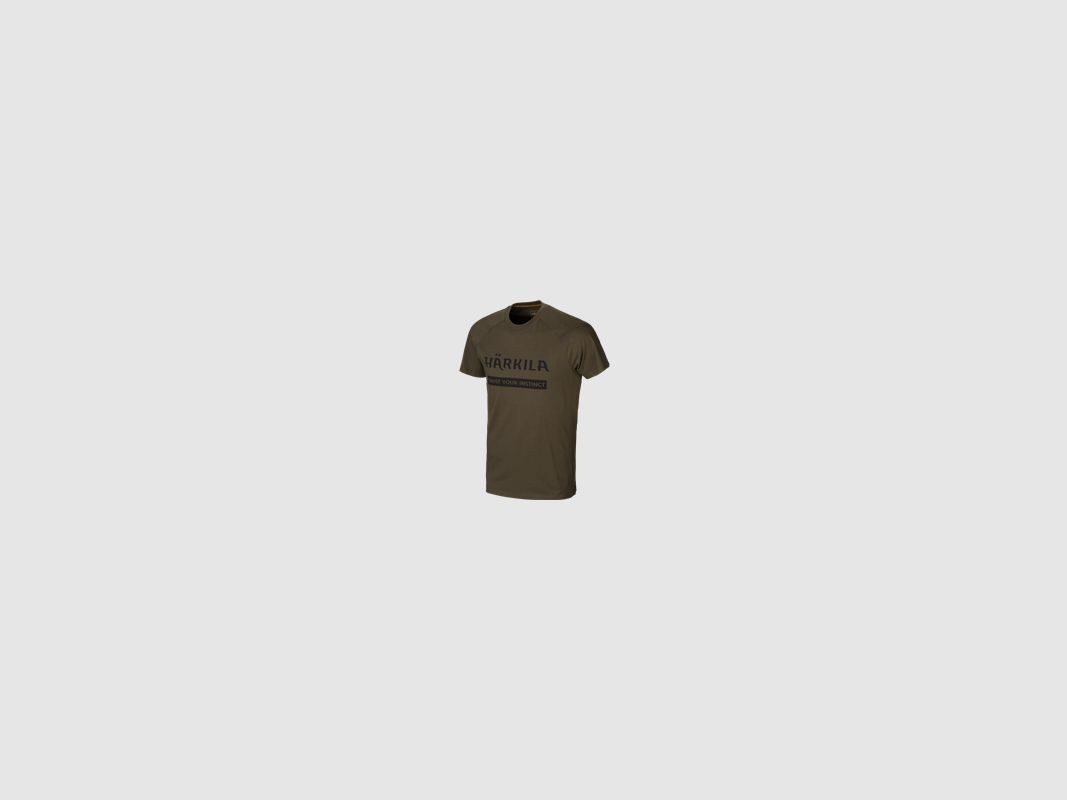 Härkila Logo T-Shirt 2er Pack Willow green/Slate brown