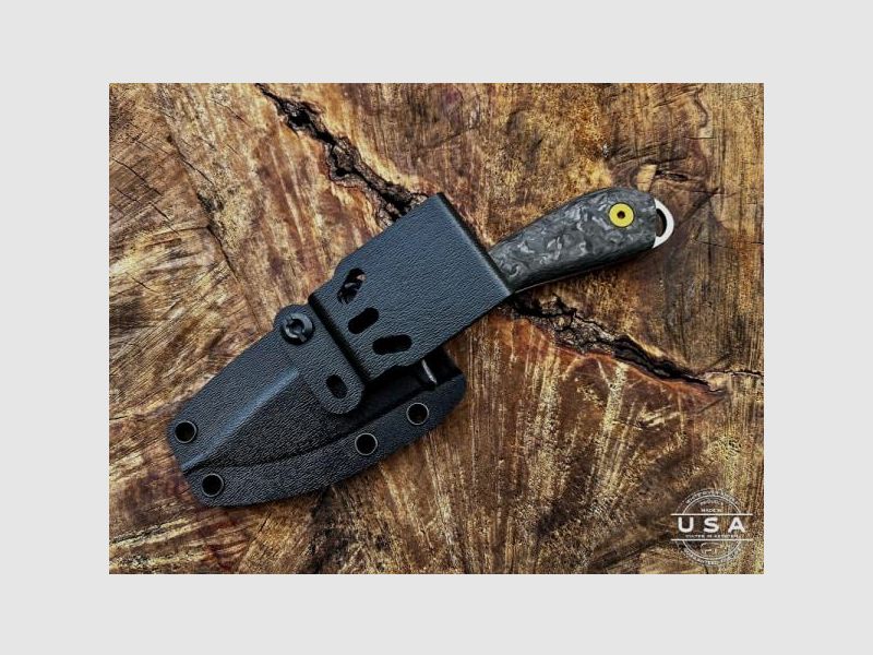 WhiteRiver Feststehendes Messer M1 Caper Stonewashed LIMITED 7,6cm Klinge
