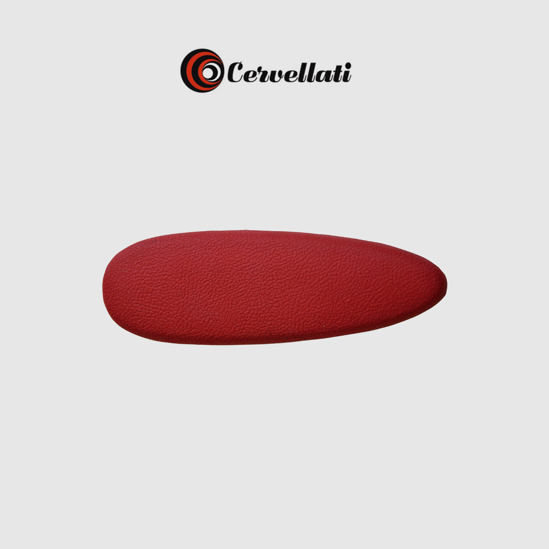 CERVELLATI Rubber Butt Pad Leather Effect 23mm. Red, image 3 of 3