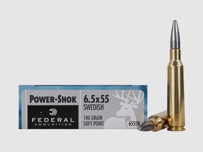 Federal Power-Shok 6.5x55 140GR JSP 20 cartridges