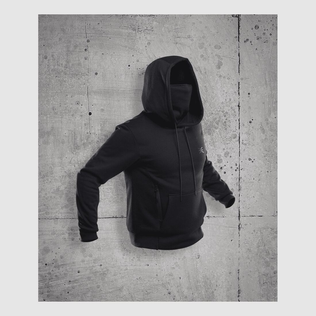 GK Pro Undercover Sporthoodie Schwarz L