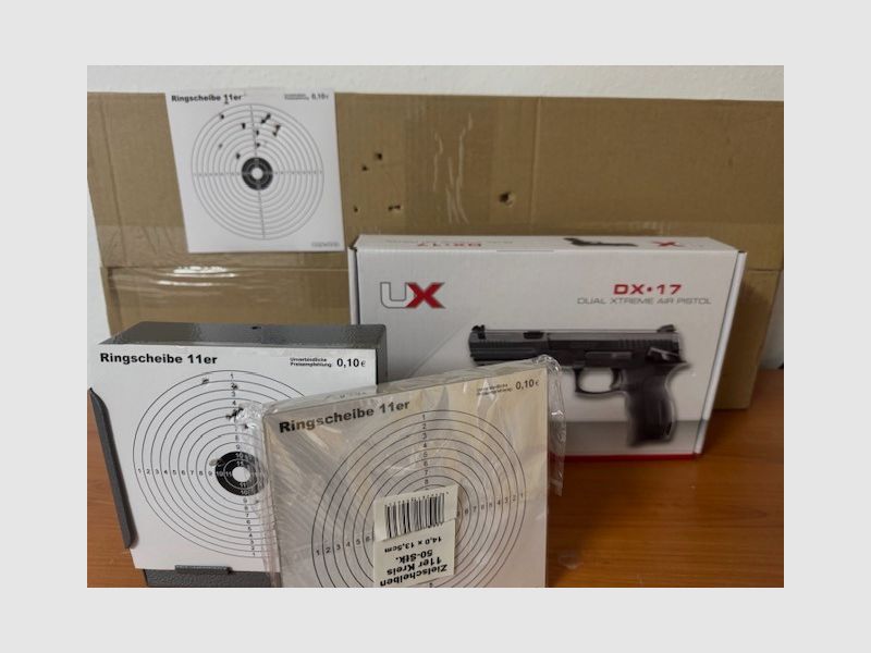 Umarex DX17 Luftpistole mit viel Zubehör