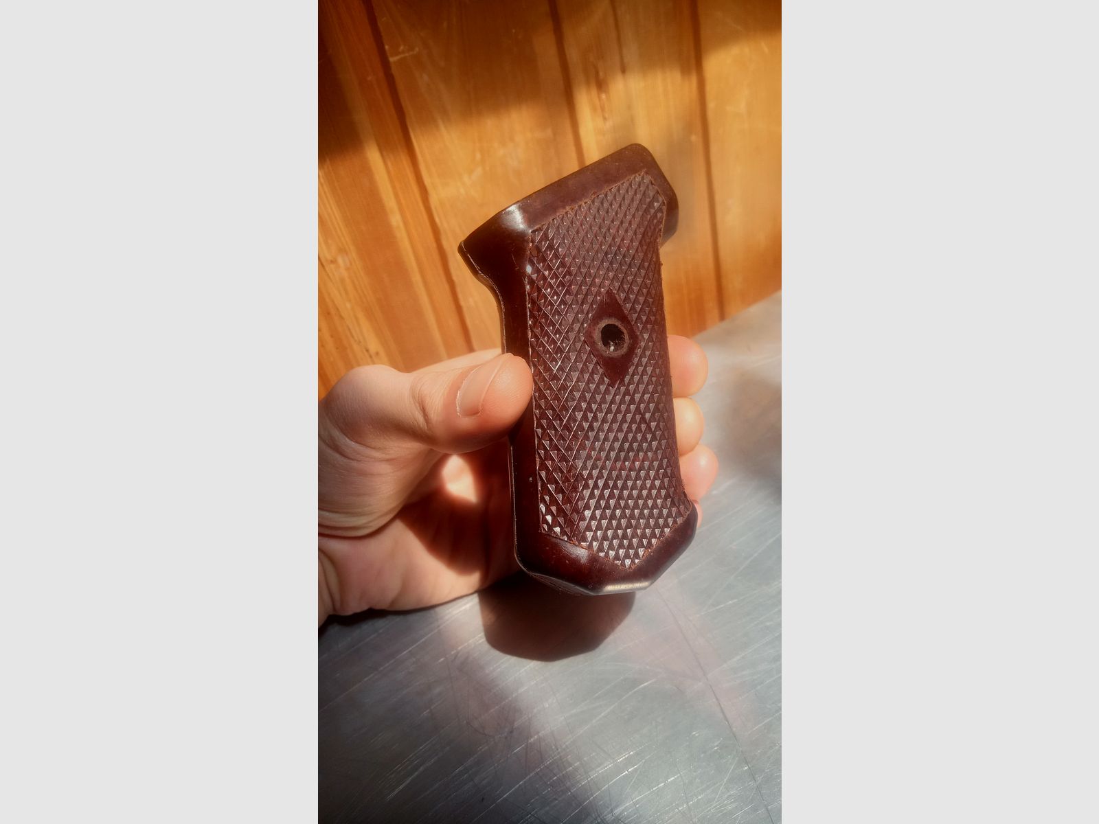 Original AK47 Tipo 1 impugnatura in bakelite con guance di impugnatura corrispondenti