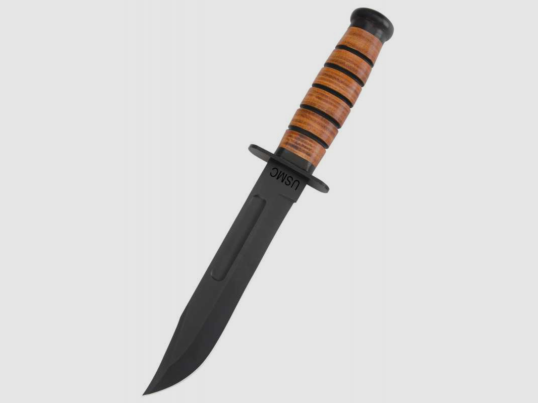 United Cutlery USMC Messer Combat Fighting Knife mit Lederscheide