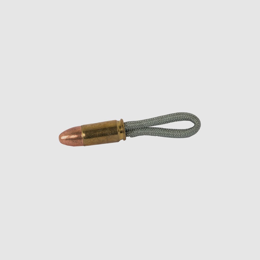 SchlĂĽsselanhĂ¤nger Parachute Cord mit 9 x 19 mm 9 mm Luger Patrone grau silber handgefertigt
