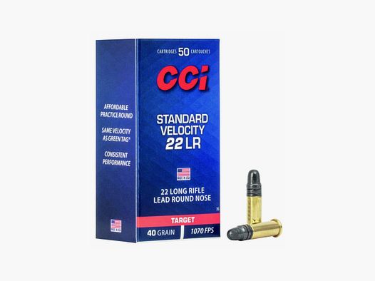 MUNITION CCI 22LR STANDARD 40GR BLEI