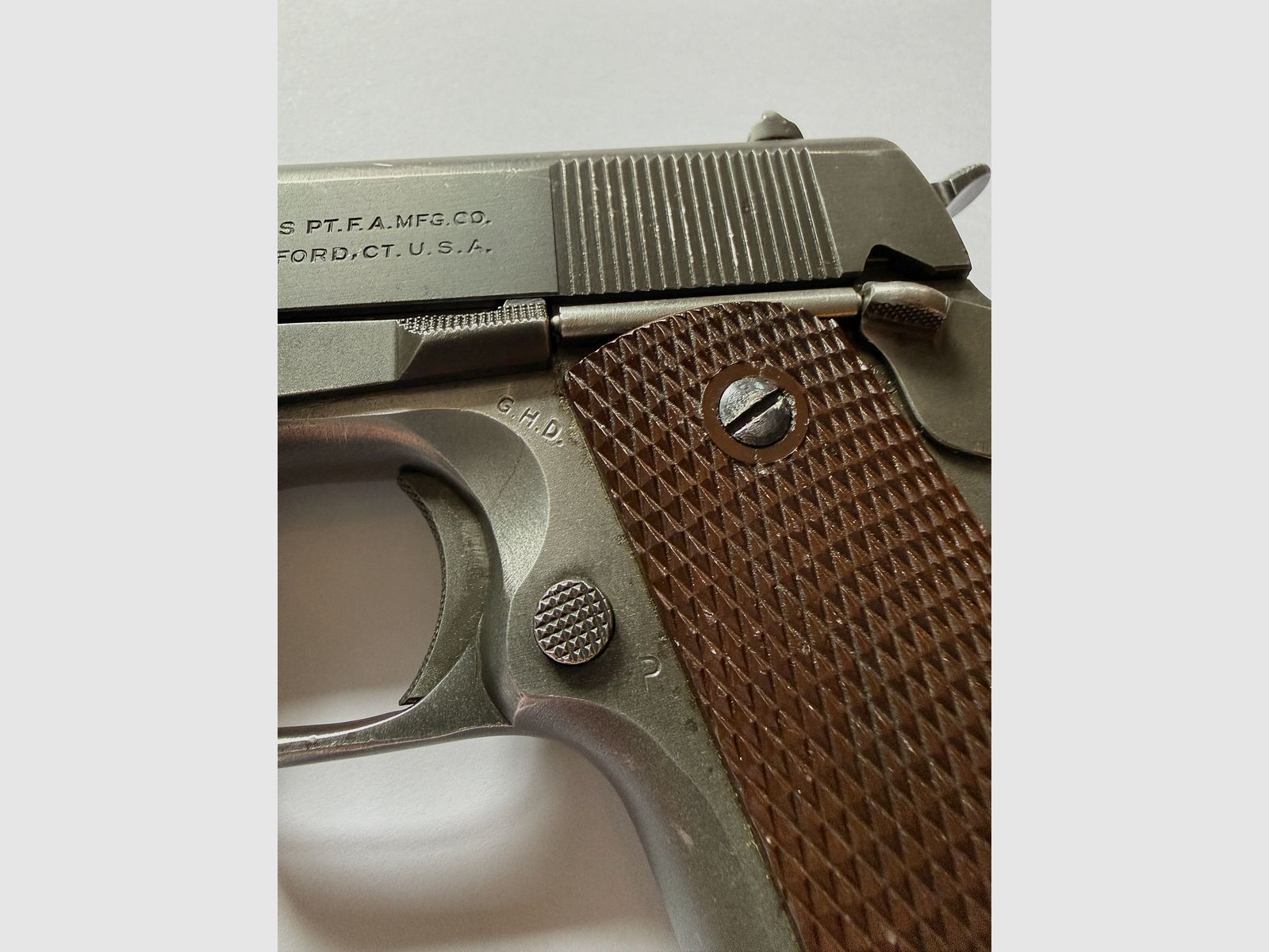 Colt M1911A1 – Esercito degli Stati Uniti WWII – 1943 – originale, corrispondente, GHD