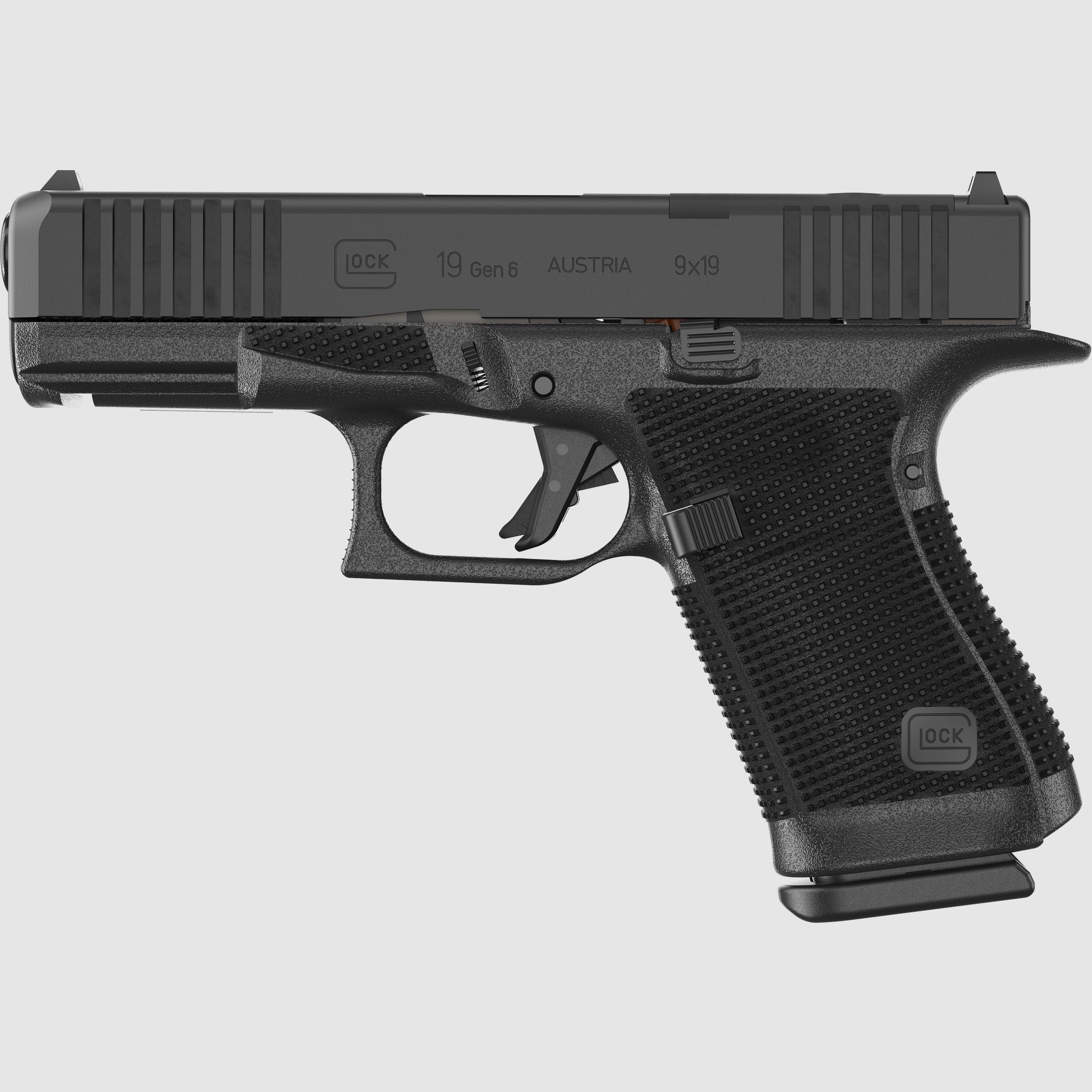 Glock Pistole 19 Gen6 9mm FS / M.O.S. Compact