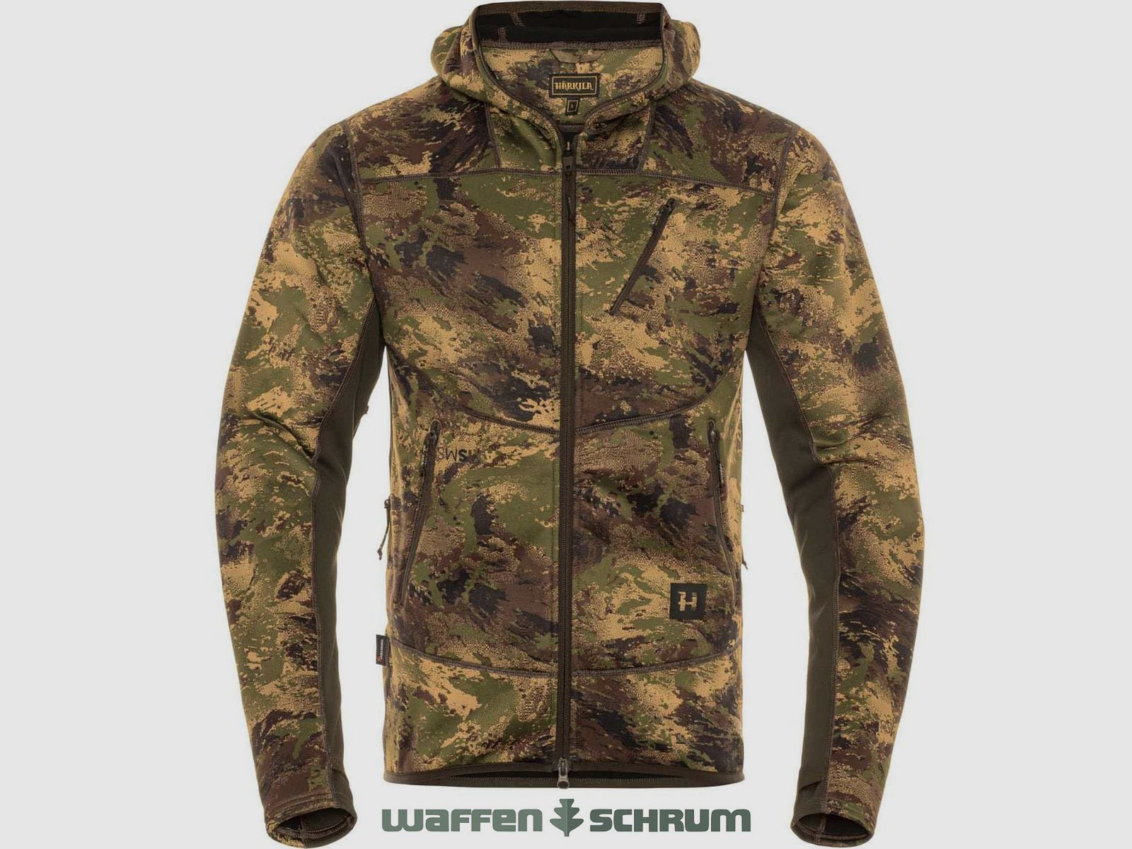 Härkila Fleece Hoodie Deer Stalker Camo Axis MSP Bosgroen