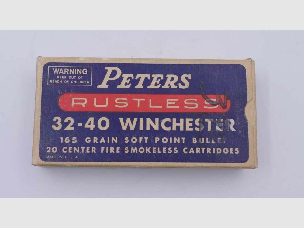 Cartuchos de rifle Peters USA .32-40Win.