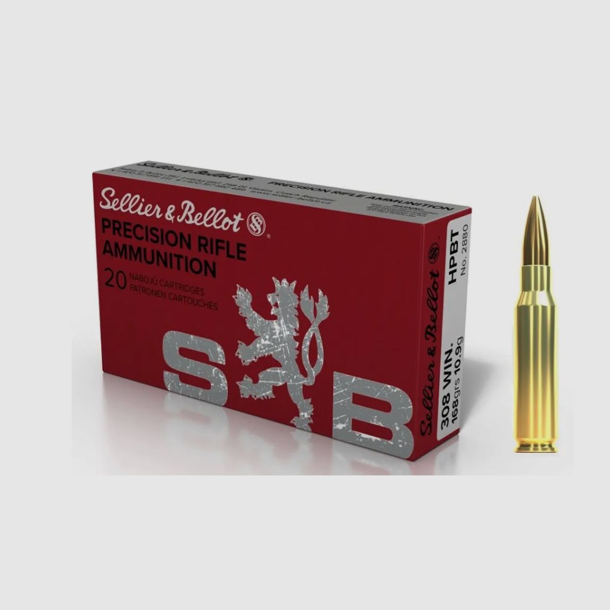 308 WIN HPBT - 168grs 10.9g (20pcs) - Sellier & Bellot, image 2 of 2