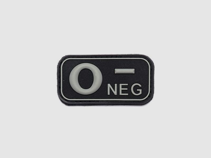 3D-PVC-Emblem Blutgruppe O negativ, Bild 2 von 3