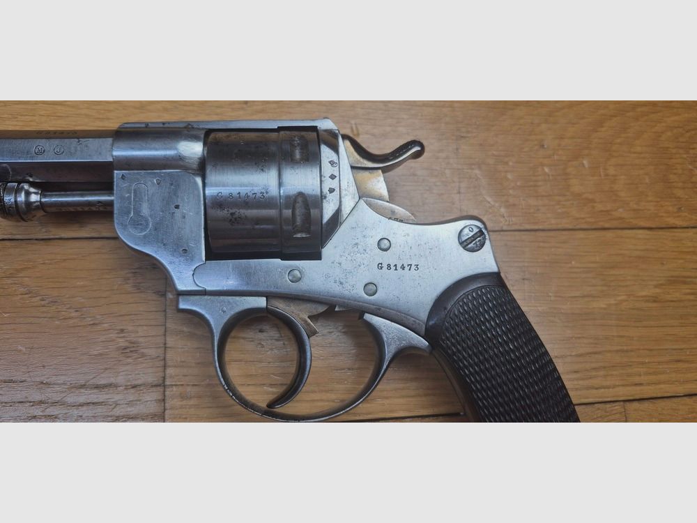 Buon revolver standard Modello 1873 – calibro 11mm73 – completamente monomatricolato – Ancora giallo paglia – MAS nel 1878 – Buona meccanica, bel canna e belle camere – BE, immagine 17 di 19
