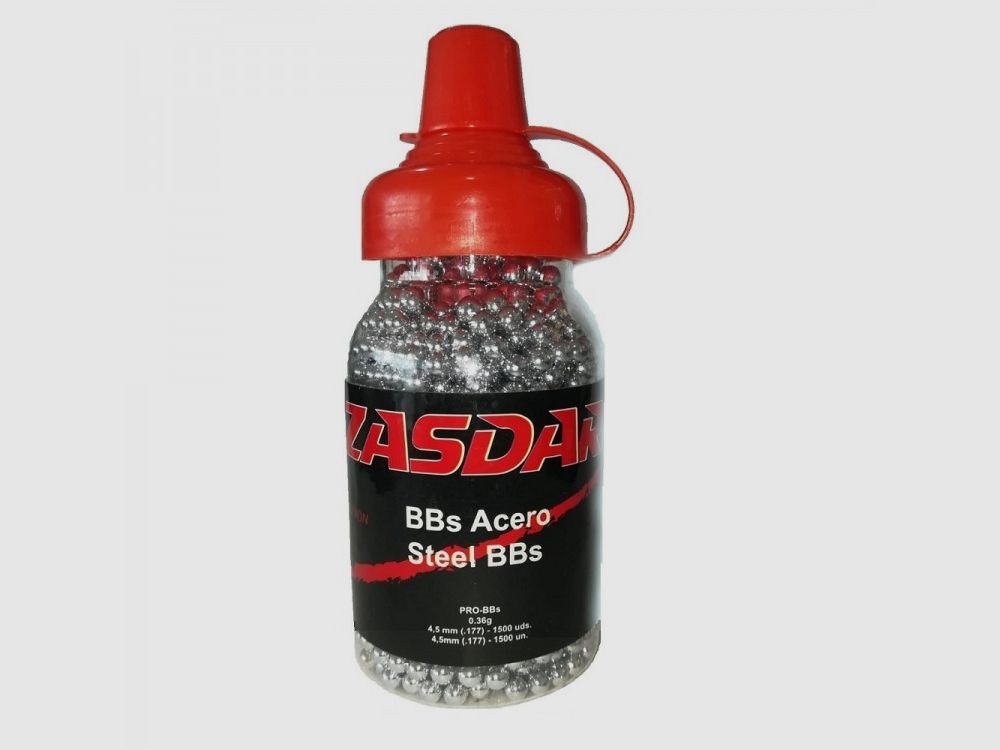 Zasdar Billes en Acier BB 4,5 mm Bouteille 1500 pcs