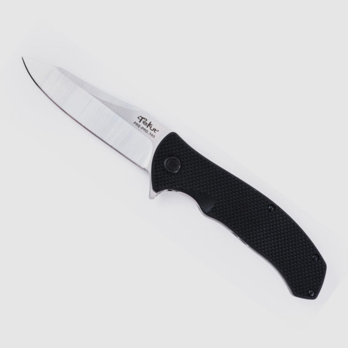 EDC Klappmesser TOUGH Skandinavischer Sandvik Stahl 12C27 schwarz von TEKUT