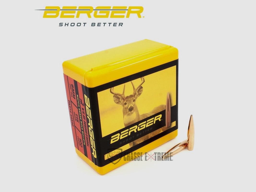 100 Kogels BERGER Kal. 6mm 115gr VLD Jacht, afbeelding 1 van 2