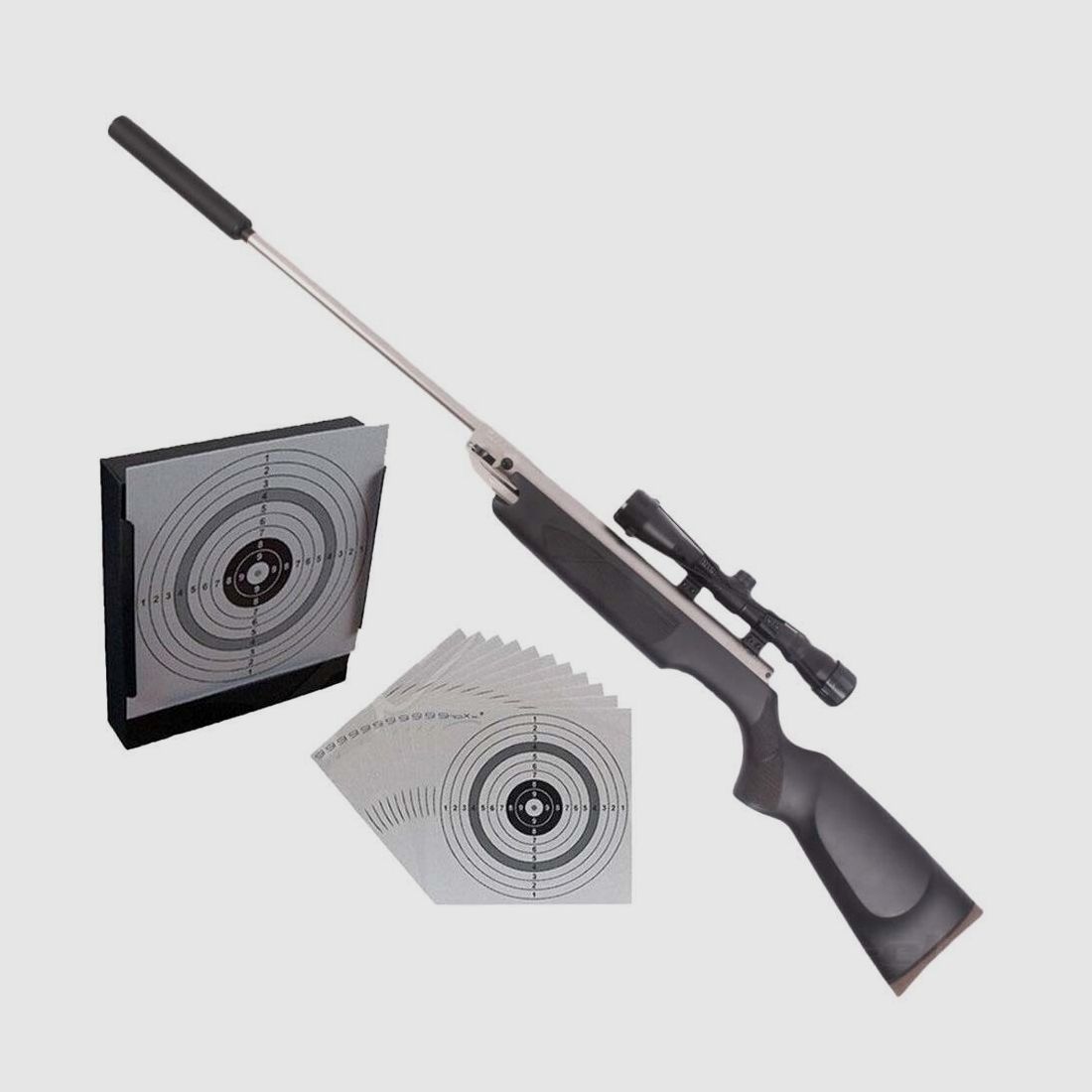 Weihrauch HW 35K F Black Silence Luftgewehr 4,5mm - Set