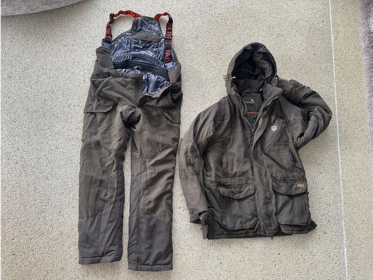 Parforce Ultimate HunTEX Zimowe Spodnie Termiczne 52/L - Szelki z szelkami