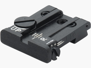 LPA TPU25SS07 miras traseras micrométricas ajustables para SIG-Sauer P/220/225/226/228/229/239, SP2009, XD Springfield – Imagen de mira negra