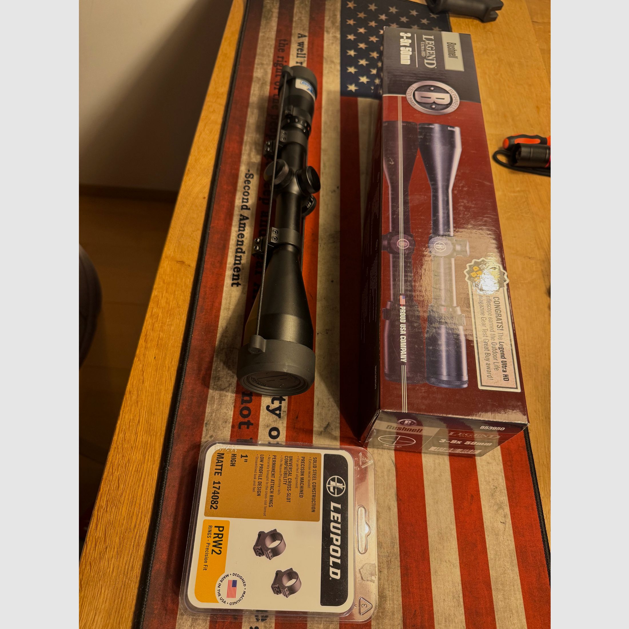 Bushnell Legend UHD 3-9X50 Multi-X mit Montageringen von Leupold