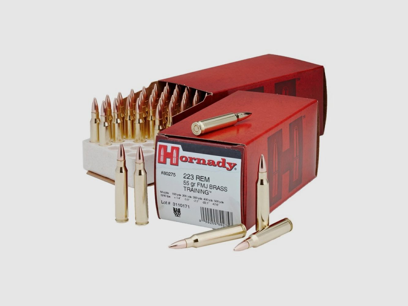 223 Remington Hornady CUSTOM™ 55 gr FMJ VE50
