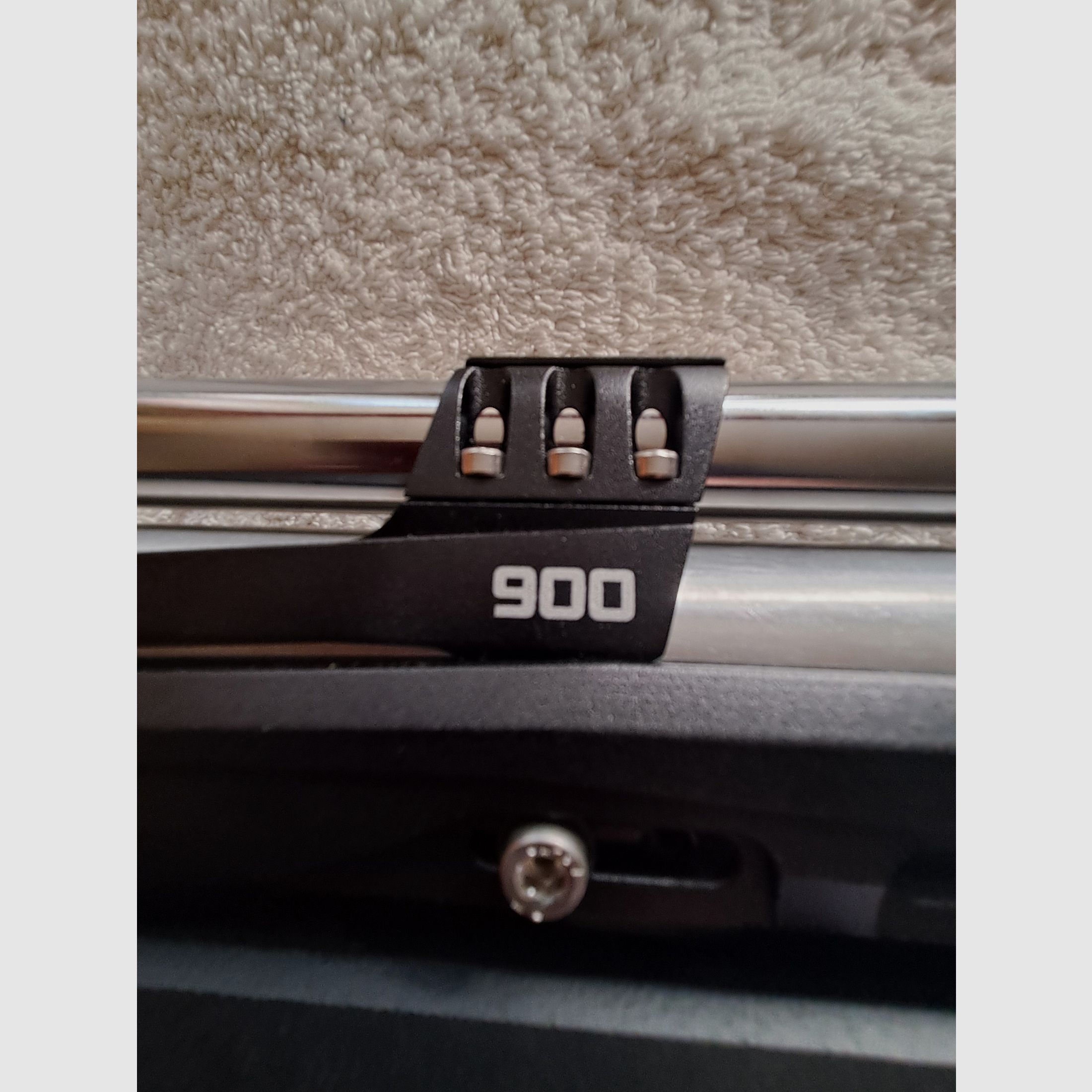 Carabina de aire comprimido, Feinwerkbau 900 Alu, soporte en estado como nuevo!