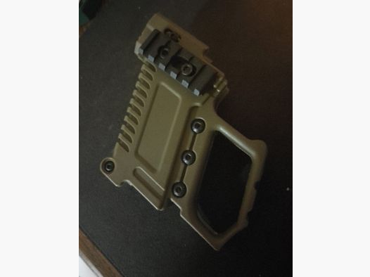 Glock 17 18 19 kit de conversión adaptador de empuñadura montaje Picatinny carabina nueva verde oliva