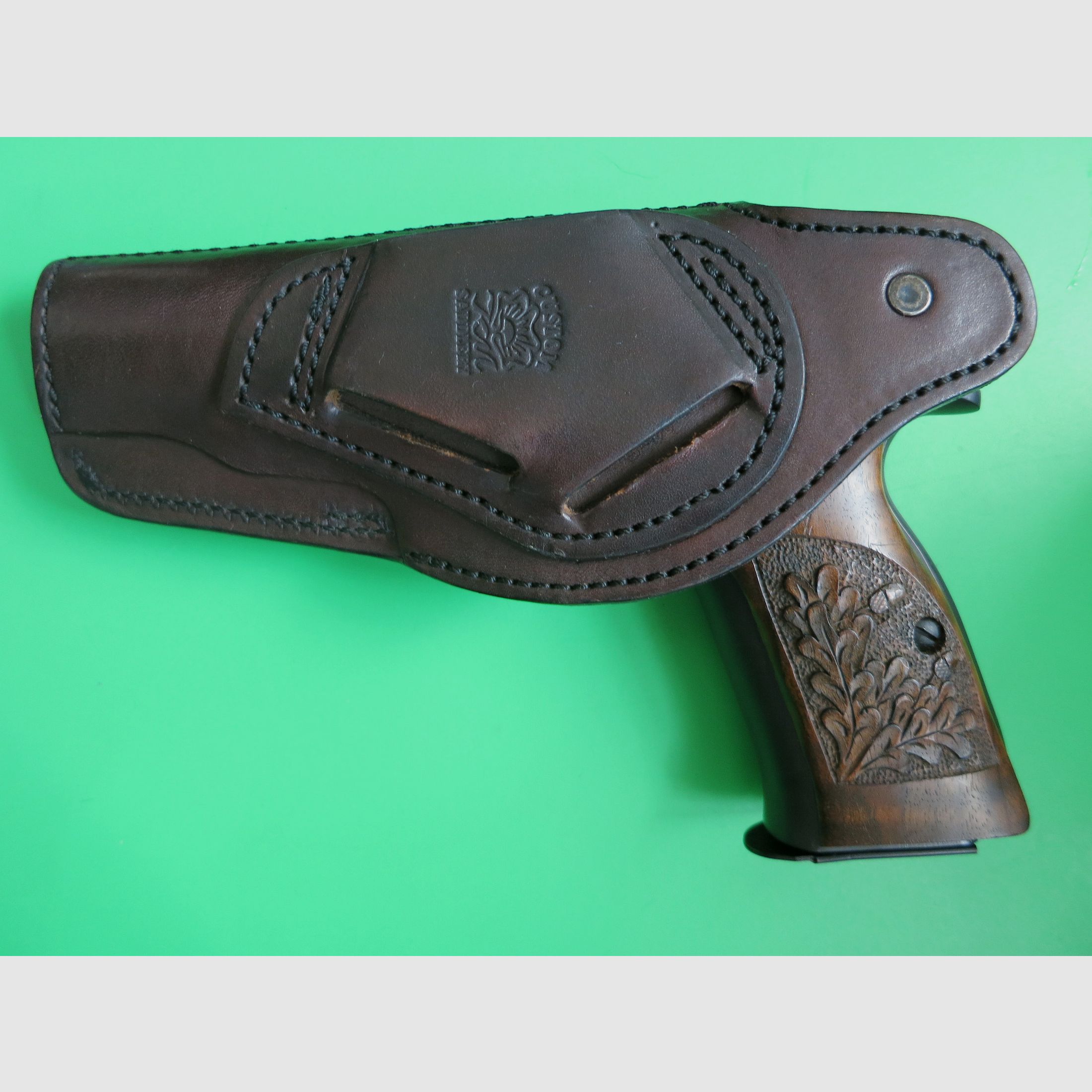 Pistolen-Holster Custom K.M. Saddlery "Escort" CZ75 oder, z. B. 1911er