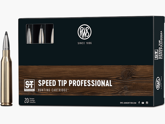 RWS .338 Lapua Mag. 250 gr Speed Tip Professionnel - 20 pièces.